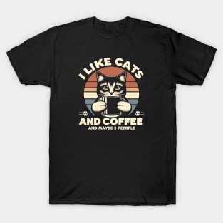 I like cats and coffee T-Shirt